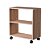 Mesinha Lateral de Apoio Freijo Sala Quarto 50 x 47 x 25cm com rodinhas - Imagem 3