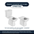 Assento Sanitário Polipropileno Soft Close Misti Branco para vaso Icasa - Imagem 4