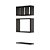 Kit Nichos Prateleiras Eze Para Banheiro Decorativo Preto - Imagem 3