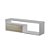 Estante Rack para TV Sala Quarto Roma Branco com Carvalho - Imagem 3