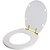 Tampa de Vaso Poliéster Carina Branco para bacia Ideal Standard com Ferragem Dourada - Imagem 2
