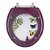 Assento Sanitario Poliester Decorado Borboletas Magenta Lavanda para bacia Fiori 6lpf - Imagem 1