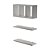 Kit Nichos Prateleiras Provença Para Banheiro Decorativo Branco - Imagem 3