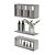 Kit Nichos Prateleiras França Para Banheiro Decorativo Branco - Imagem 1