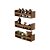 Kit 3 Prateleiras Porta Brinquedos Freijó 50 x 12cm Suporte Invisivel - Imagem 2