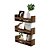 Kit 3 Prateleiras Porta Livros Nogal 70 x 12cm Suporte Invisivel - Imagem 2