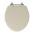 Tampa de Vaso Poliester Convencional Oval Universal 1.6gpf 6lpf Bege Creme para bacia Deca - Imagem 3