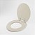 Tampa de Vaso Poliester Convencional Oval Universal 1.6gpf 6lpf Bege Creme para bacia Deca - Imagem 9