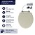 Tampa de Vaso Poliester Convencional Oval Universal 1.6gpf 6lpf Bege Creme para bacia Deca - Imagem 4
