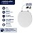 Assento Sanitário Tampa de Vaso Branco MDF Laqueado Oval Convencional para bacia Deca - Imagem 4