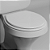 Assento Sanitário Tampa de Vaso Branco Resina Poliester Oval Convencional para bacia Deca - Imagem 10