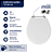 Tampa Vaso Sanitário Madeira Laqueada Carina Branco para bacia Ideal Standard - Imagem 4