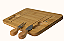 KIT QUEIJO 3 PEÇAS COM TÁBUA DE BAMBU CANALETA - Imagem 1