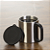 CANECA INOX 180ML COM CABO E TAMPA EM PLÁSTICO - Imagem 1