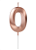 Vela Aniversário Design 5cm com 1 unidade Ouro Rose - N°0 - Imagem 1