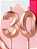 Vela Aniversário Design 5cm com 1 unidade Ouro Rose - N°9 - Imagem 4