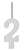 Vela Aniversário Glitter Big Branco 8cm com 1 unidade - N°2 - Imagem 1