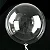 Balão Bubble 36 polegadas c/ 1 unid. - Incolor - BOBO - Imagem 1