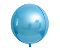 Balão Metalizado Bola 22 polegadas 3D com 1 unidade - Azul Claro - Imagem 1