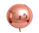 Balão Metalizado Bola 22 polegadas 3D com 1 unidade Ouro Rose - Imagem 1