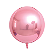 Balão Metalizado Bola 22 polegadas 3D com 1 unidade Rosa - Imagem 1