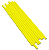 Canudo de Papel Liso 19,5cm com 20 unidades - Amarelo - Imagem 1