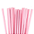 Canudo de Papel Liso 19,5cm com 20 unidades - Rosa - Imagem 1