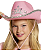 Chapéu CowGirl Curvado Coroa com 1 unidade - Rosa - Imagem 2