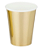 Copo de Papel Metalizado 230g 250ml com 8 unidades - Dourado - Imagem 1