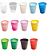 Copo Plástico 200ml com 50 unidades - Cores - Azul Claro - Imagem 2