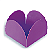 Forminhas para Doces 4 Petalas 7X7cm com 50 unidades - Roxo - Imagem 1
