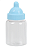 Mamadeira 50ml Bico Inteiro Azul Bebê com 10 unidades - Imagem 1