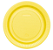 Prato Plástico 15cm com 10 unidades  - Amarelo - Imagem 1