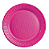 Prato Plástico 15cm com 10 unidades  - Pink - Imagem 1