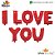 Bação Metalizado 16" - I Love You - Imagem 1