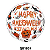Balão de Festa Metalizado 18" 45cm - Happy Halloween - 1 unidade - Silver Festas - ADcore Festas - Imagem 1