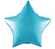 Balão Metalizado 10" 25cm Estrela c/20 unid. - Azul Tiffany - Imagem 1
