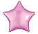 Balão Metalizado 24" 60cm Estrela c/1 unid. - Rosa - Imagem 1