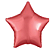 Balão Metalizado 24" 60cm Estrela c/1 unid. - Vermelho - Imagem 1
