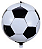 Balão Metalizado 24" Bola de Futebol 4D c/1 unid. - Preto - Imagem 1