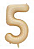 Balão Metalizado 16" Número 5 c/1 unid. - Caramelo (Fracionado) - Imagem 1