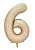 Balão Metalizado 16" Número 6 c/1 unid. - Caramelo (Fracionado) - Imagem 1