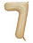 Balão Metalizado 16" Número 7 c/1 unid. - Caramelo (Fracionado) - Imagem 1