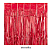 Cortina Decorativa Metalizada 1x2m c/1 unid. - Vermelho - Imagem 1