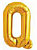 Balão Metalizado Letra 16" 40cm c/1 unid. Dourado - Q - Imagem 1