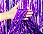 Cortina Decorativa Metaloide 1X2m c/ 1 unid. - Roxo - Imagem 1