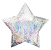 Balão Metalizado Estrela 10" 25cm c/ 1 unid. - Nacarado - Imagem 1