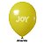 Balão Liso JOY c/ 12 unid. - Amarelo - 16 - Imagem 1