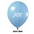 Balão Liso JOY c/ 12 unid. - Azul Claro - 16 - Imagem 1