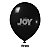 Balão Liso JOY c/ 12 unid. - Preto - 16 - Imagem 1